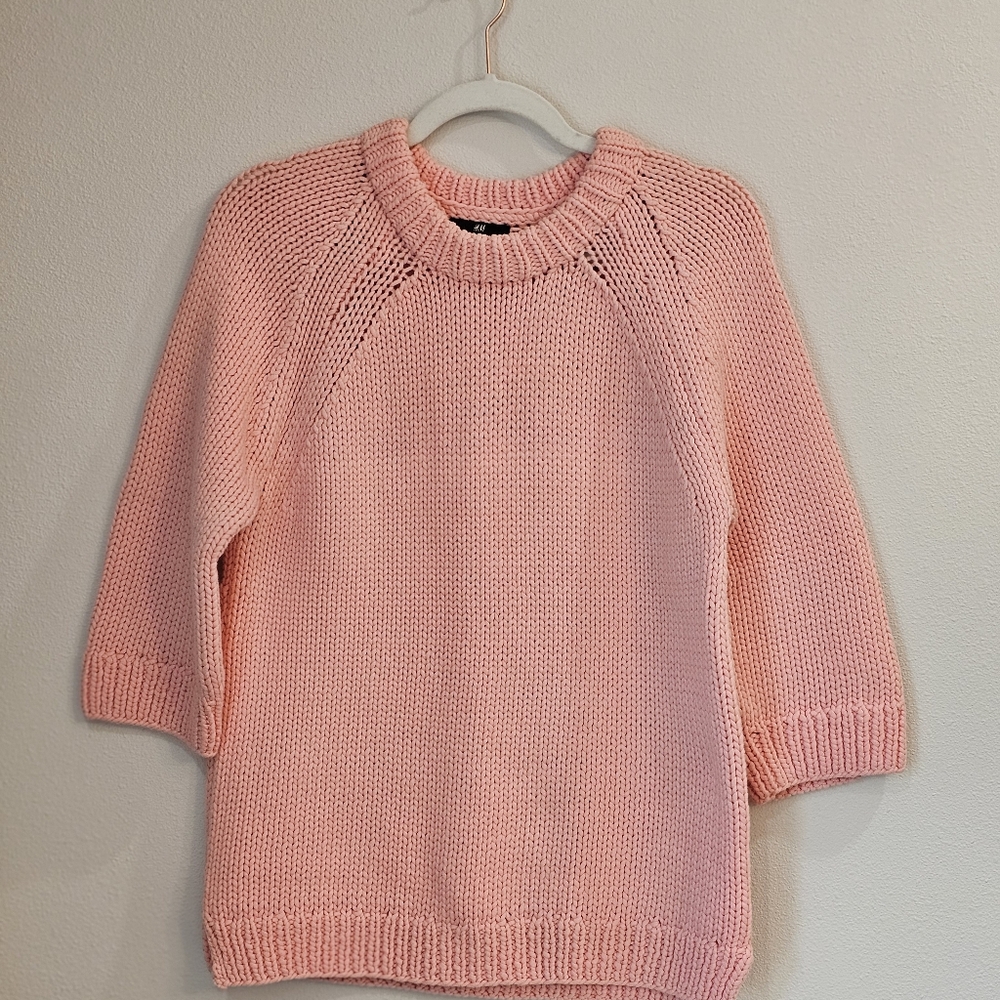 H&M pink womens sweater.